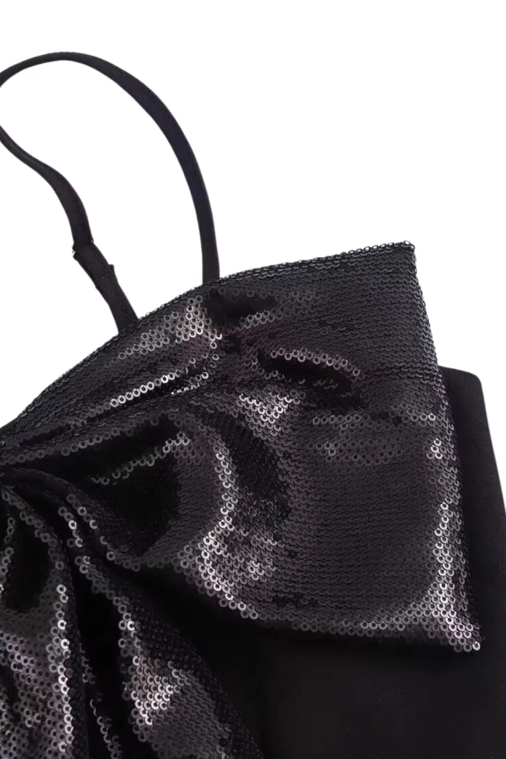 'Amber' Sequined Bow-Detailed Off-The-Shoulder Top sold by Goodnight Macaroon product image thumbnail 3