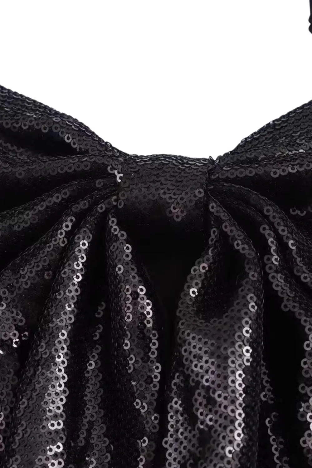 'Amber' Sequined Bow-Detailed Off-The-Shoulder Top sold by Goodnight Macaroon product image thumbnail 4