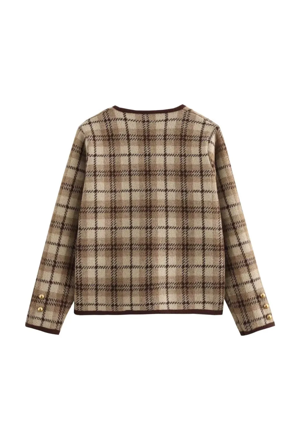 ‘Vicky’ Checkered Flannel Jacket sold by Goodnight Macaroon product image thumbnail 3