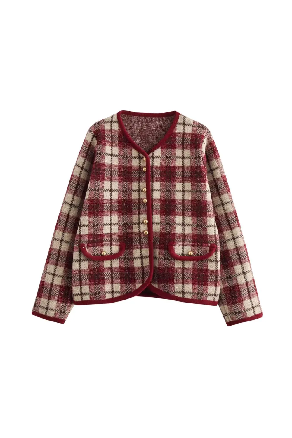 ‘Vicky’ Checkered Flannel Jacket sold by Goodnight Macaroon product image thumbnail 4