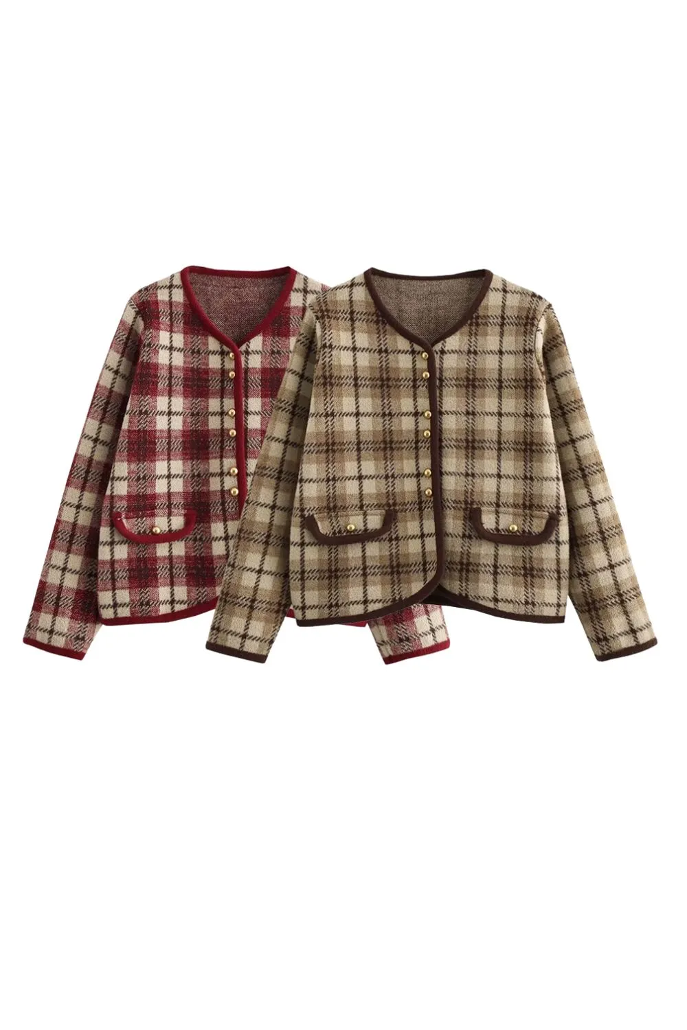 ‘Vicky’ Checkered Flannel Jacket sold by Goodnight Macaroon