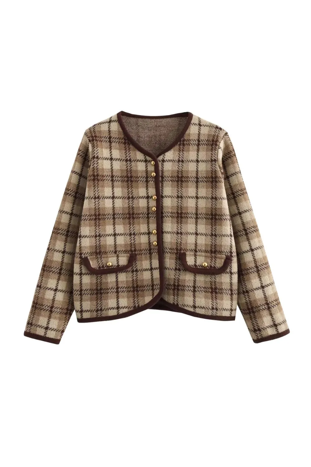 ‘Vicky’ Checkered Flannel Jacket sold by Goodnight Macaroon product image thumbnail 2