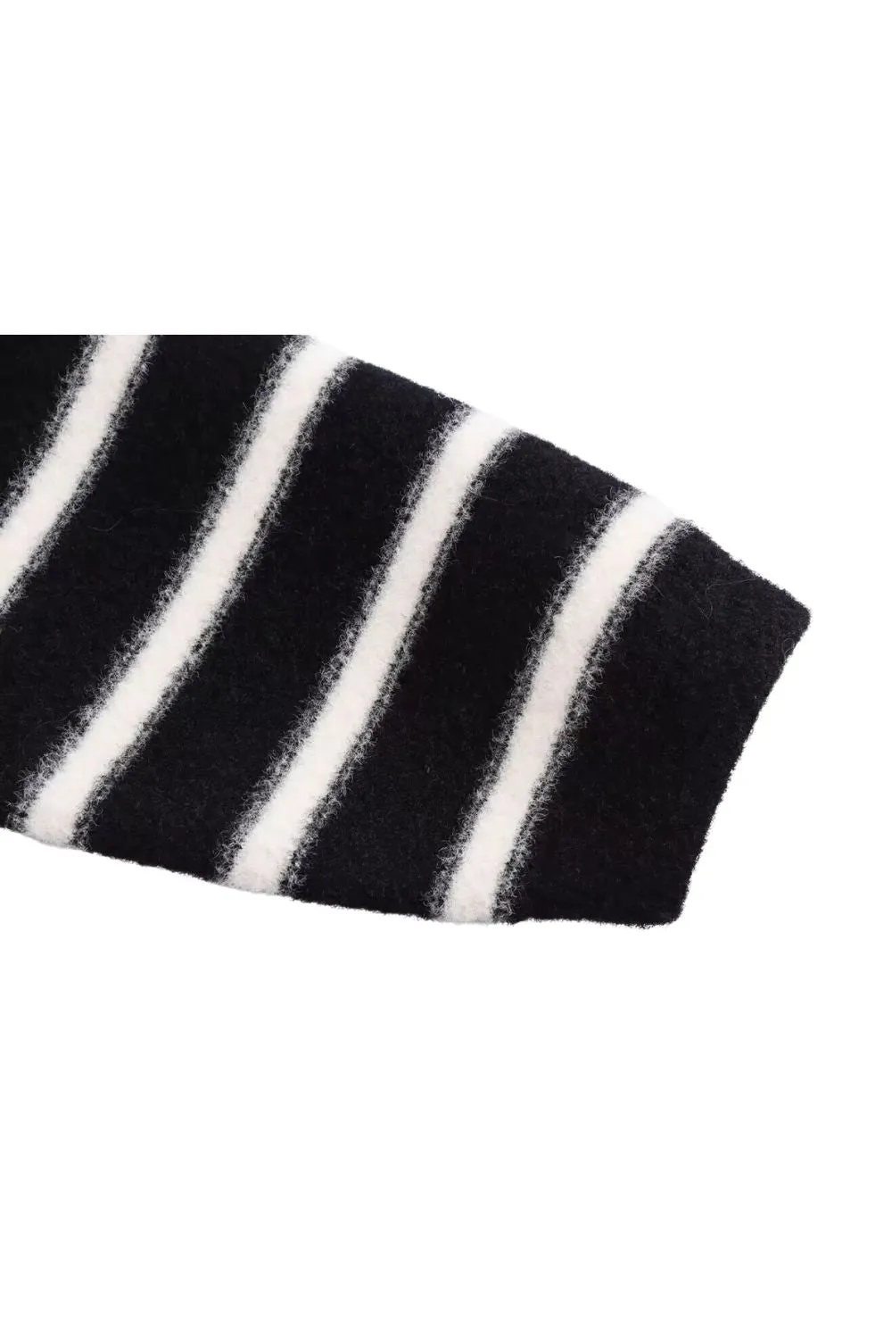 'Becky' Classic Striped Knit Open Cardigan sold by Goodnight Macaroon product image thumbnail 5