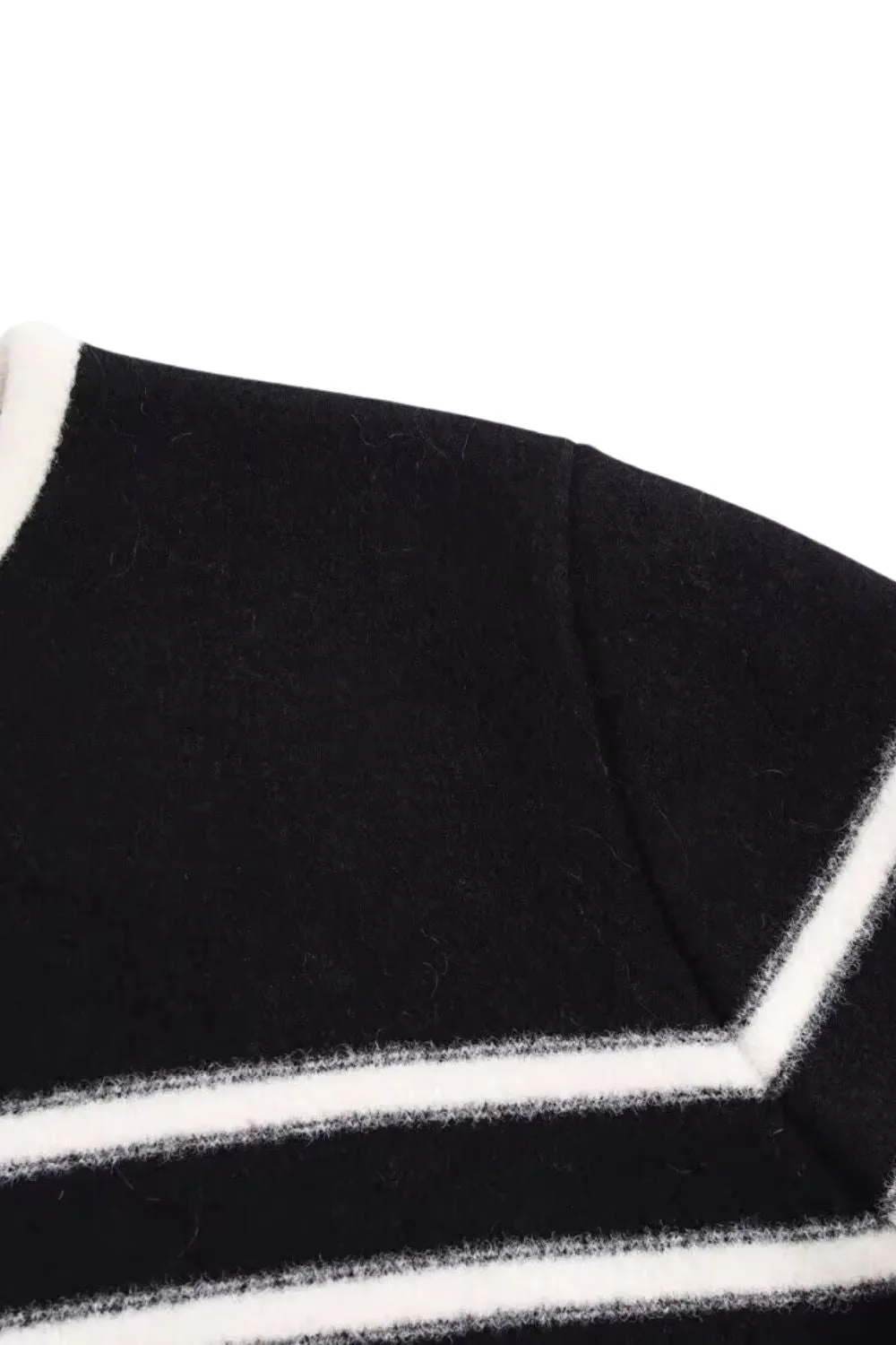 'Becky' Classic Striped Knit Open Cardigan sold by Goodnight Macaroon product image thumbnail 3