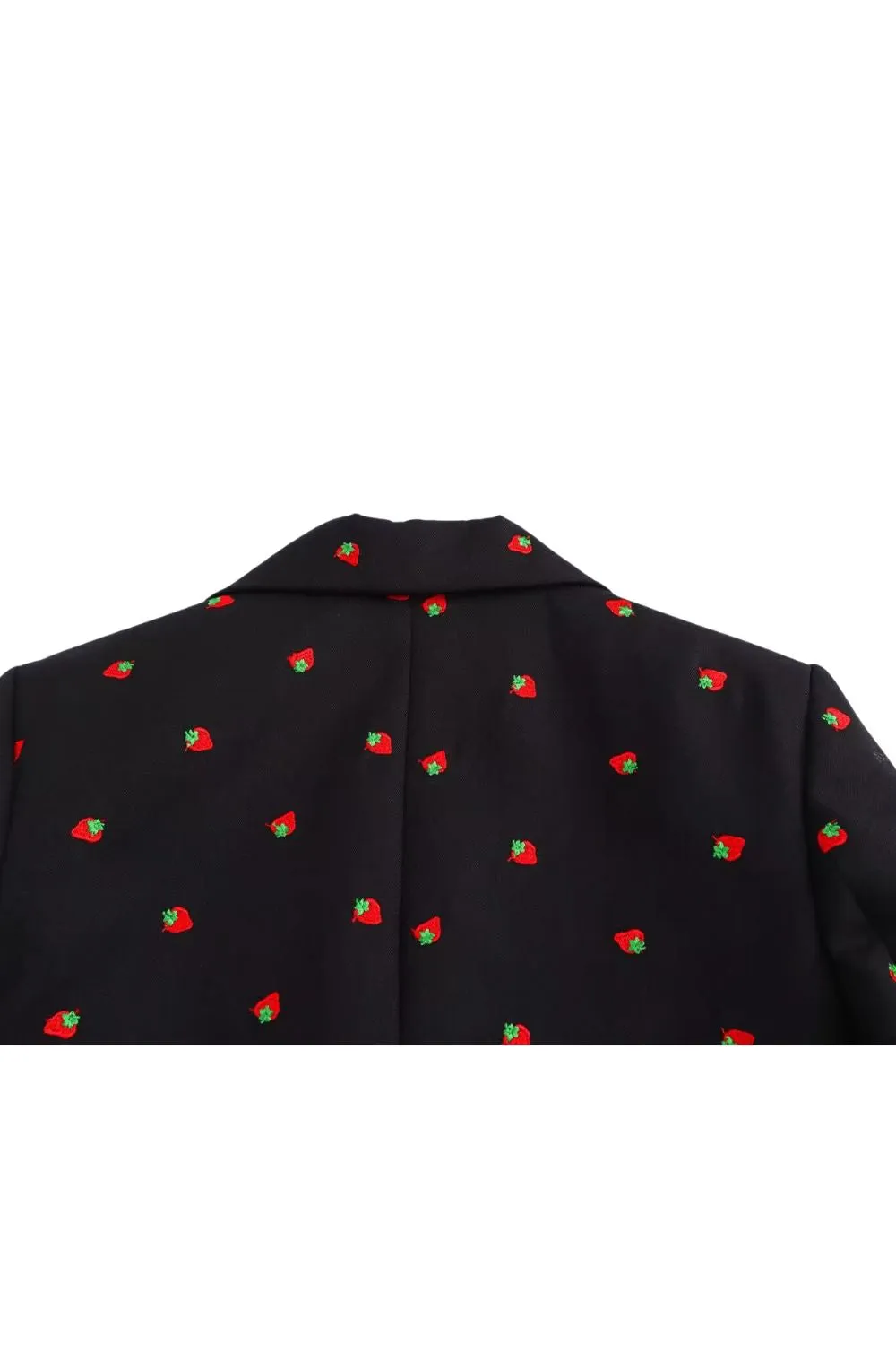 'Devon' Strawberry Embroidered Blazer & Skirt Set (Sold Separately) sold by Goodnight Macaroon product image thumbnail 2