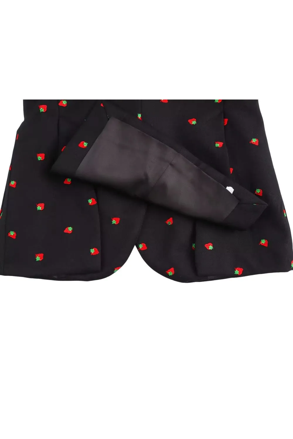 'Devon' Strawberry Embroidered Blazer & Skirt Set (Sold Separately) sold by Goodnight Macaroon product image thumbnail 3