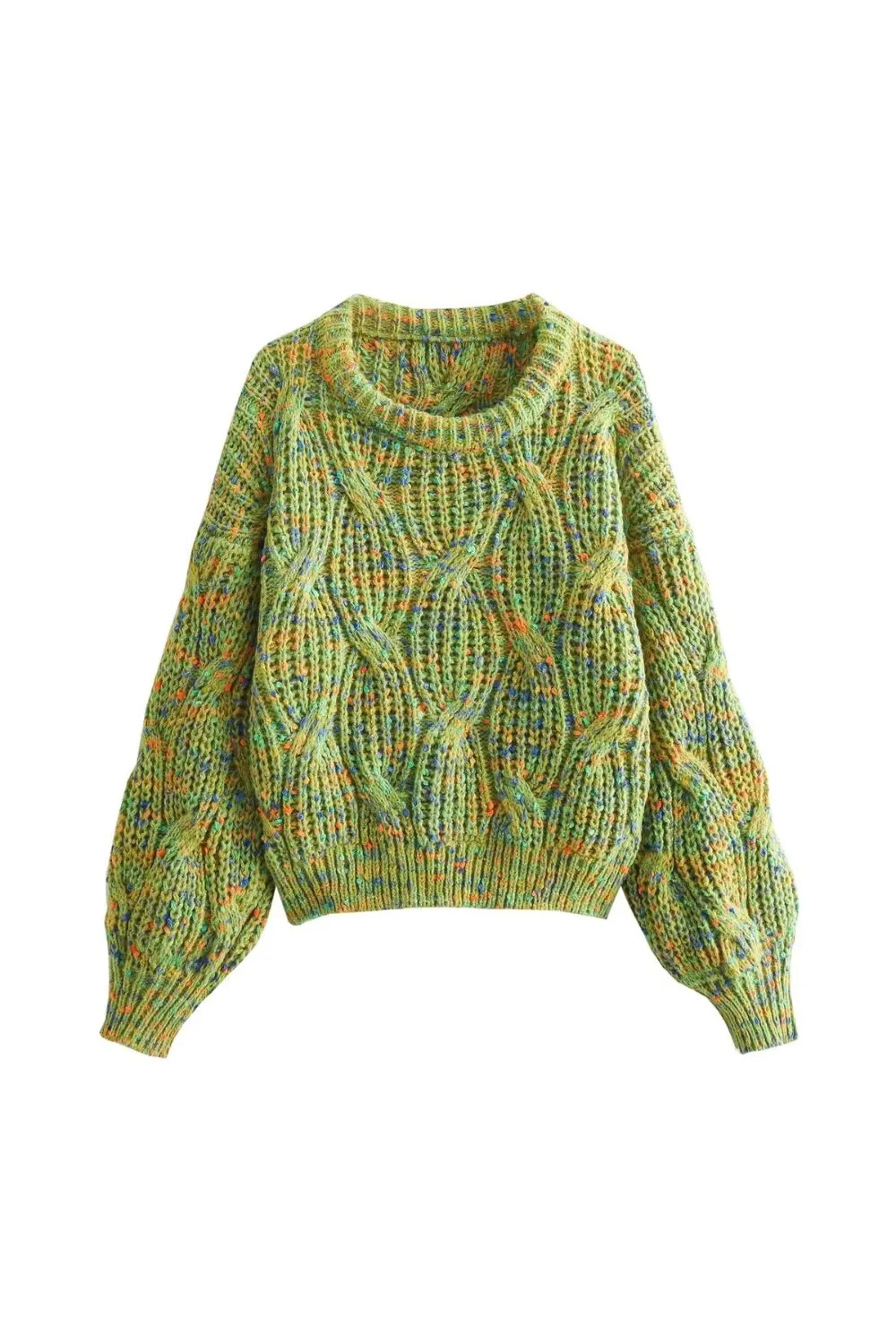 'Justine' Soft and Plush Cable-Knit Chunky Sweater sold by Goodnight Macaroon product image thumbnail 2