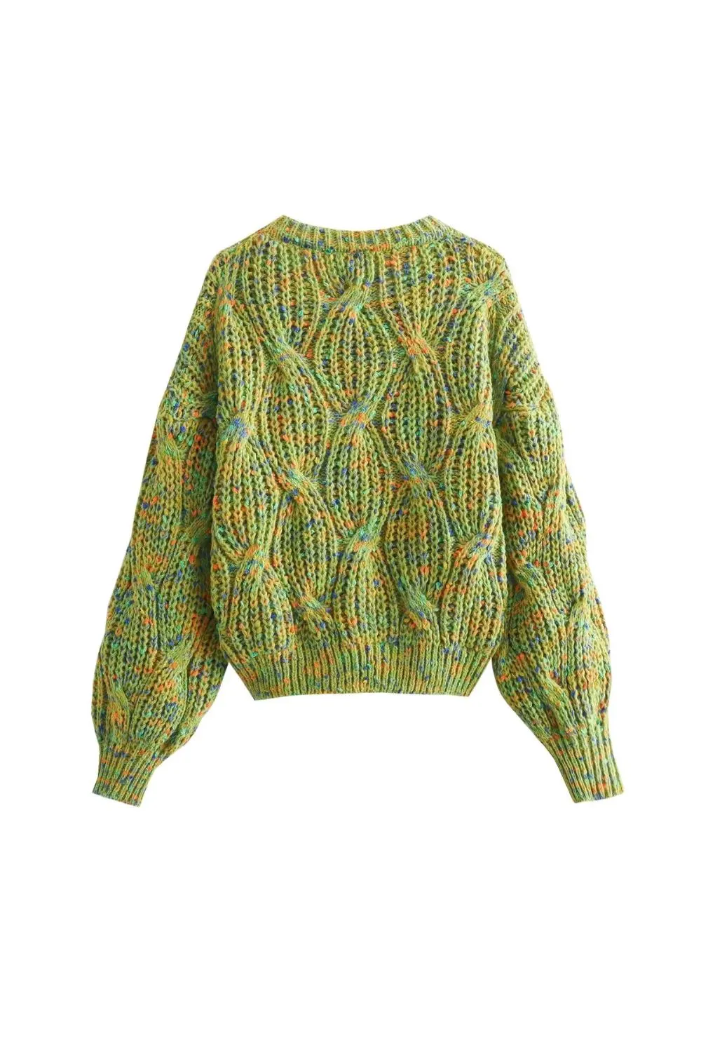 'Justine' Soft and Plush Cable-Knit Chunky Sweater sold by Goodnight Macaroon product image thumbnail 3