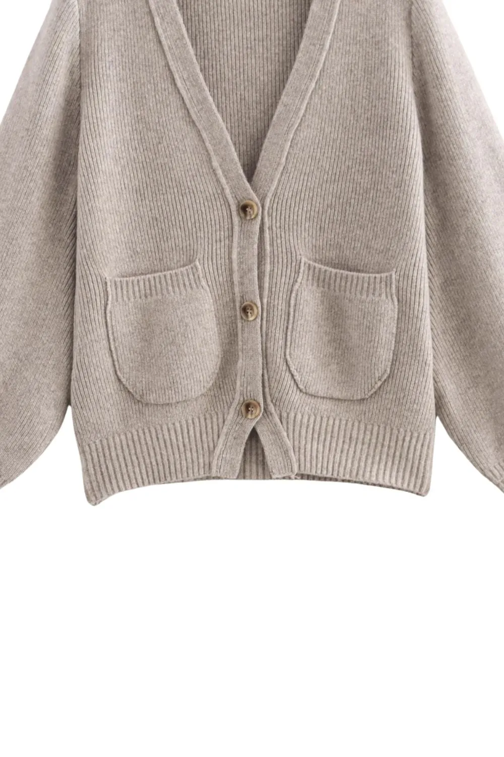 'Paige' Casual Pocket-Detail Knitted Cardigan sold by Goodnight Macaroon product image thumbnail 4