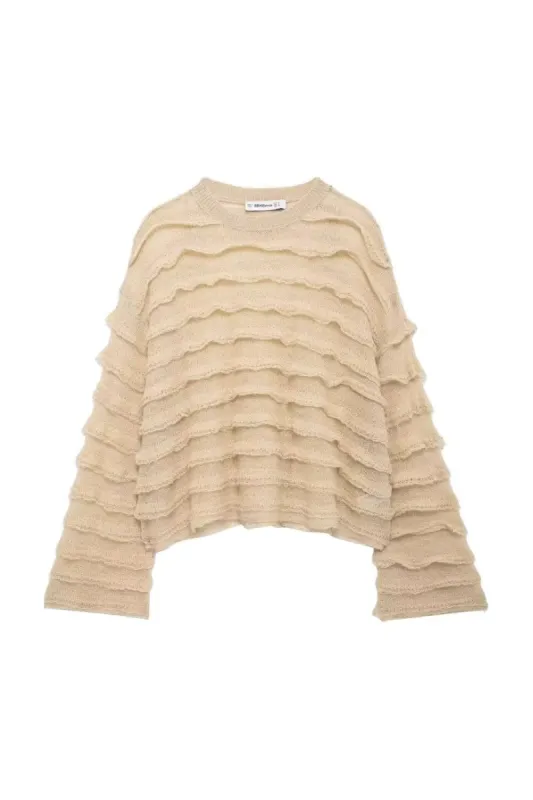 'Marjorie' Layered Knit Sweater sold by Goodnight Macaroon