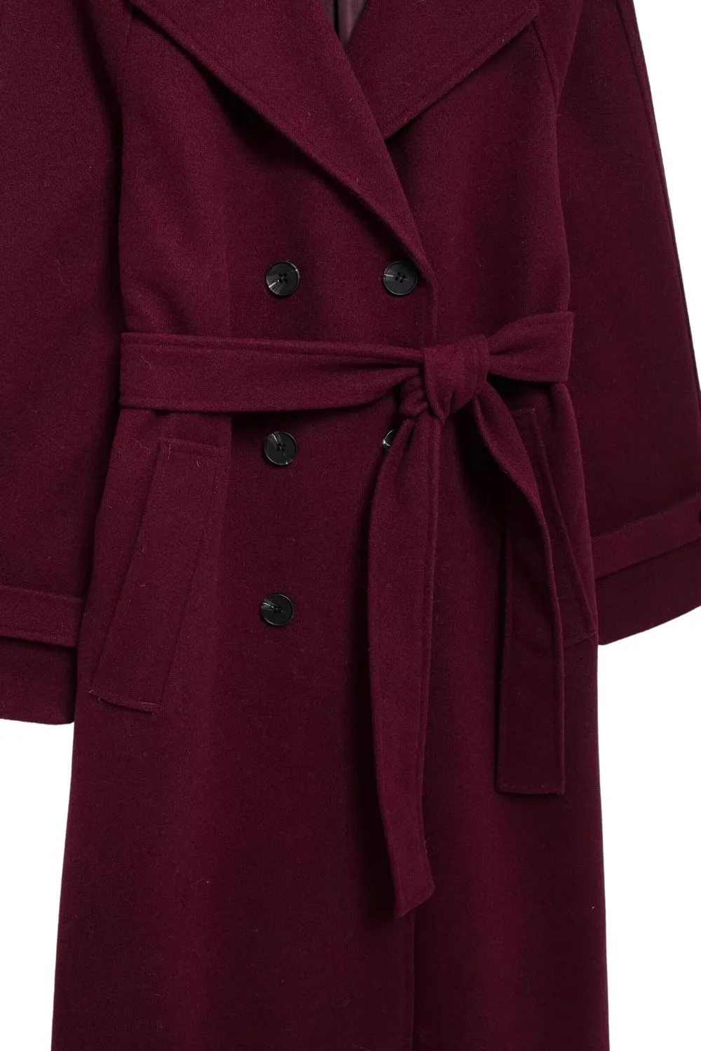 'Gillian' Classic British Wool-Blend Double-Breasted Trench Coat sold by Goodnight Macaroon product image thumbnail 5