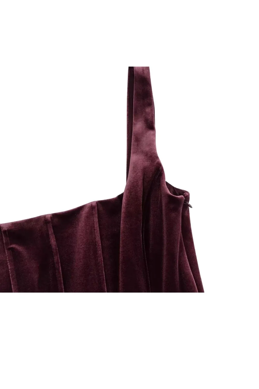 'Daisy' Velvet Corset-Style Bodycon Dress sold by Goodnight Macaroon product image thumbnail 4