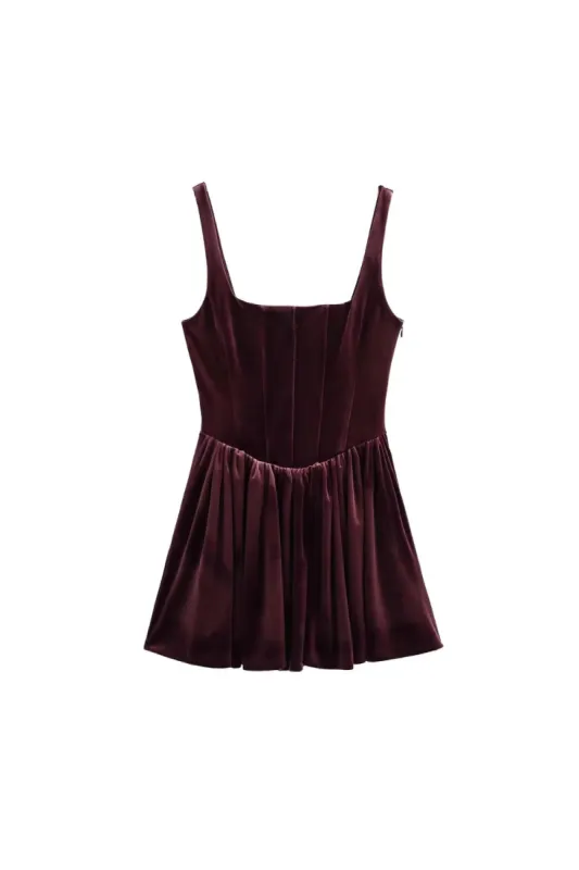 'Daisy' Velvet Corset-Style Bodycon Dress made by Goodnight Macaroon