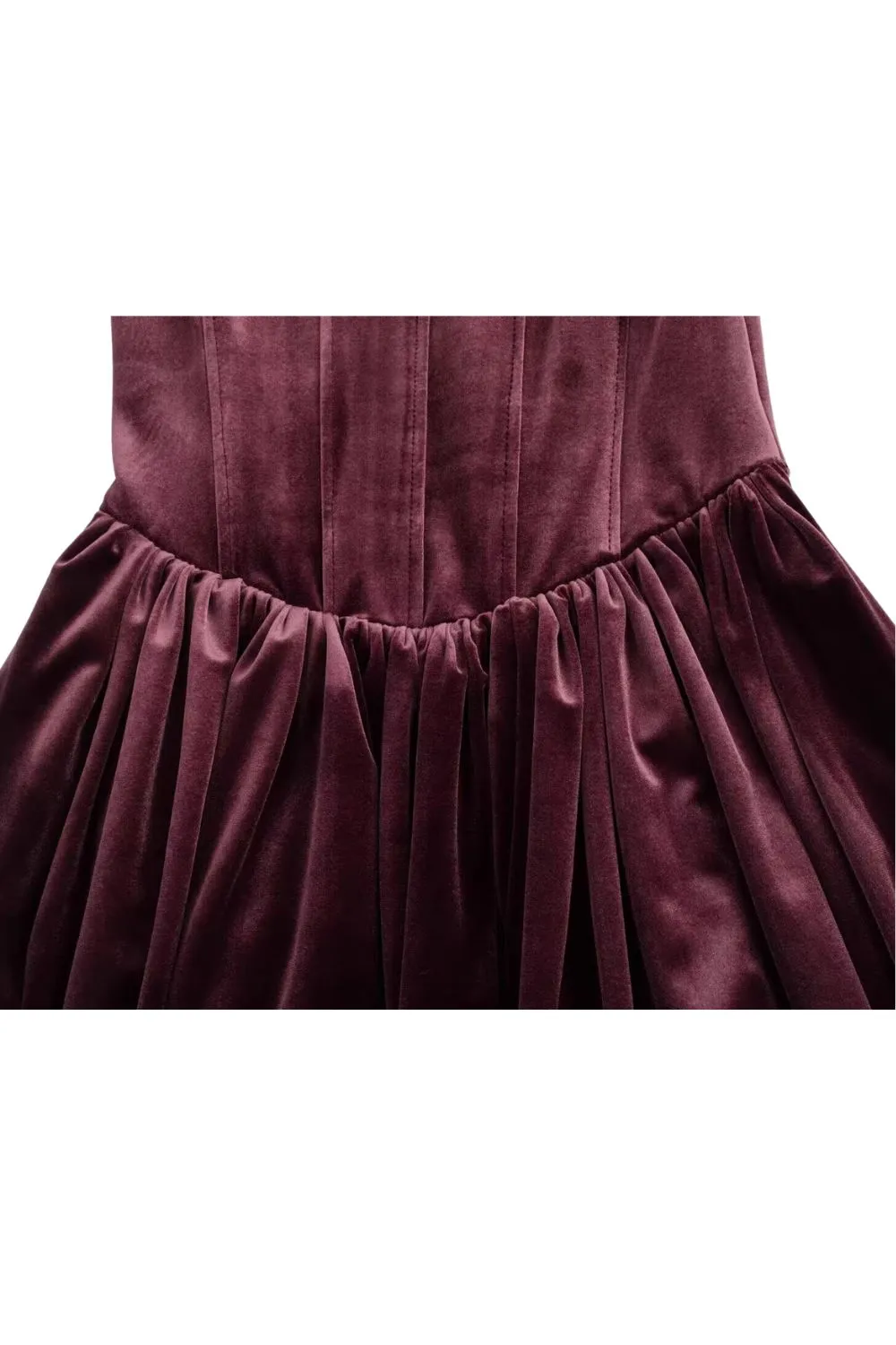 'Daisy' Velvet Corset-Style Bodycon Dress sold by Goodnight Macaroon product image thumbnail 5