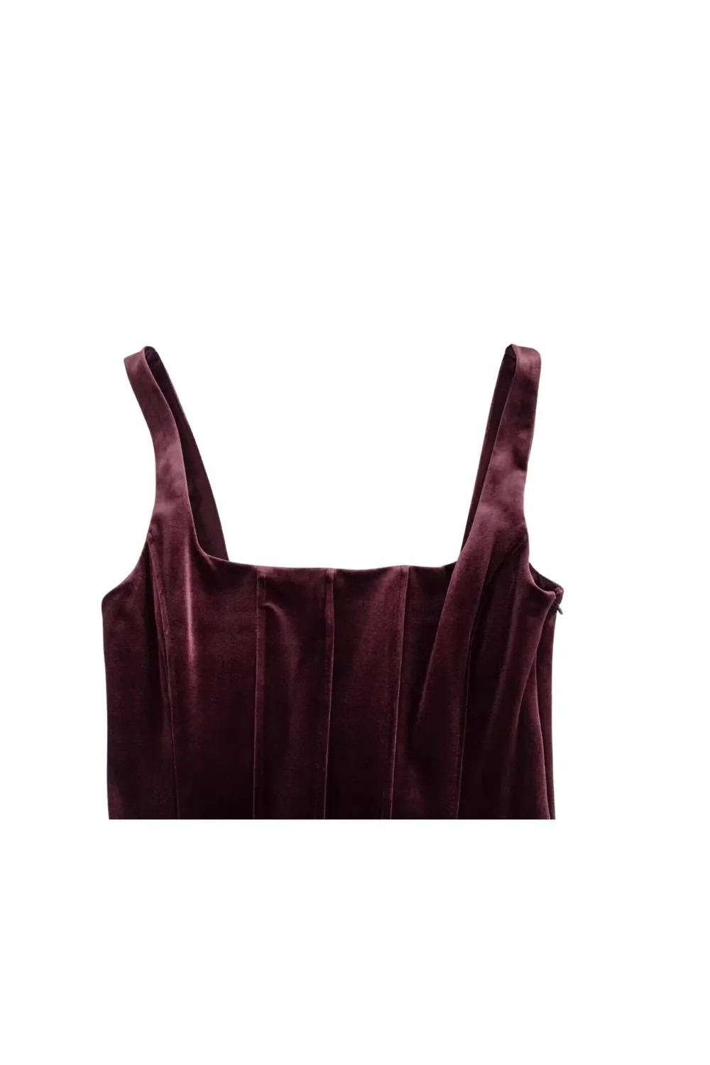 'Daisy' Velvet Corset-Style Bodycon Dress sold by Goodnight Macaroon product image thumbnail 3