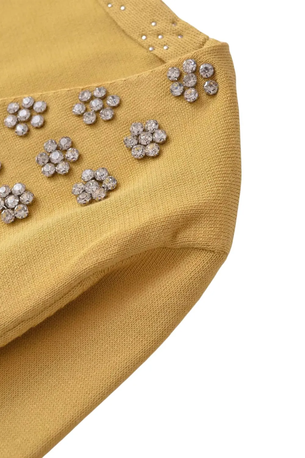 ‘Willy’ Jewel Beaded V-Neck Knit Sweater sold by Goodnight Macaroon product image thumbnail 5