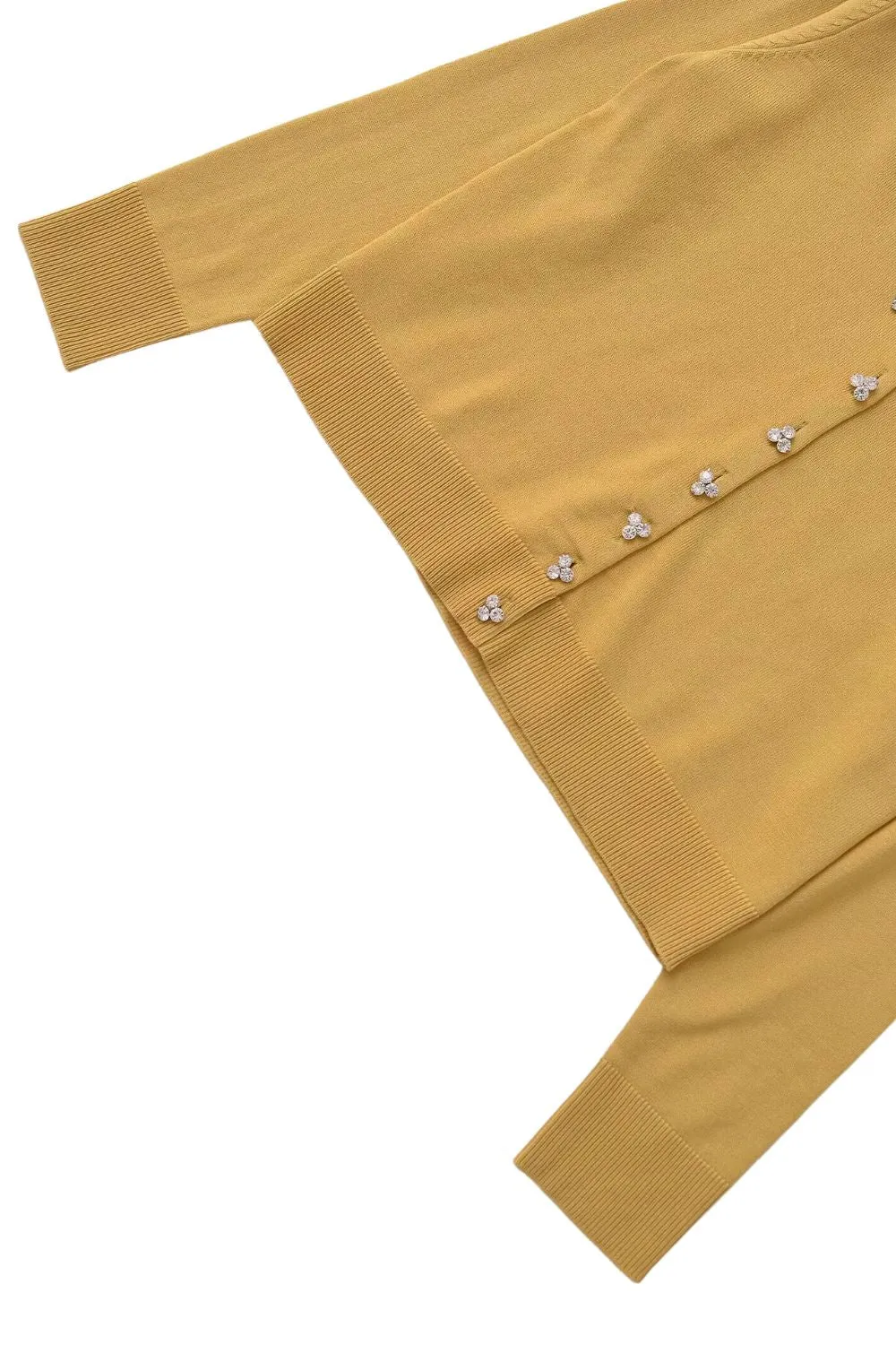 ‘Willy’ Jewel Beaded V-Neck Knit Sweater sold by Goodnight Macaroon product image thumbnail 4