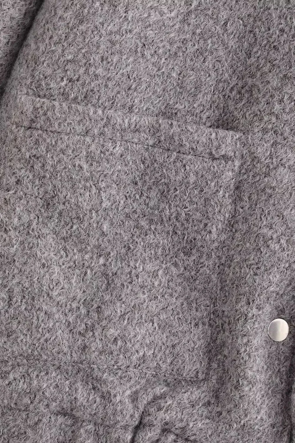 'Rose' Grey Wool Baseball-Style Jacket sold by Goodnight Macaroon product image thumbnail 5