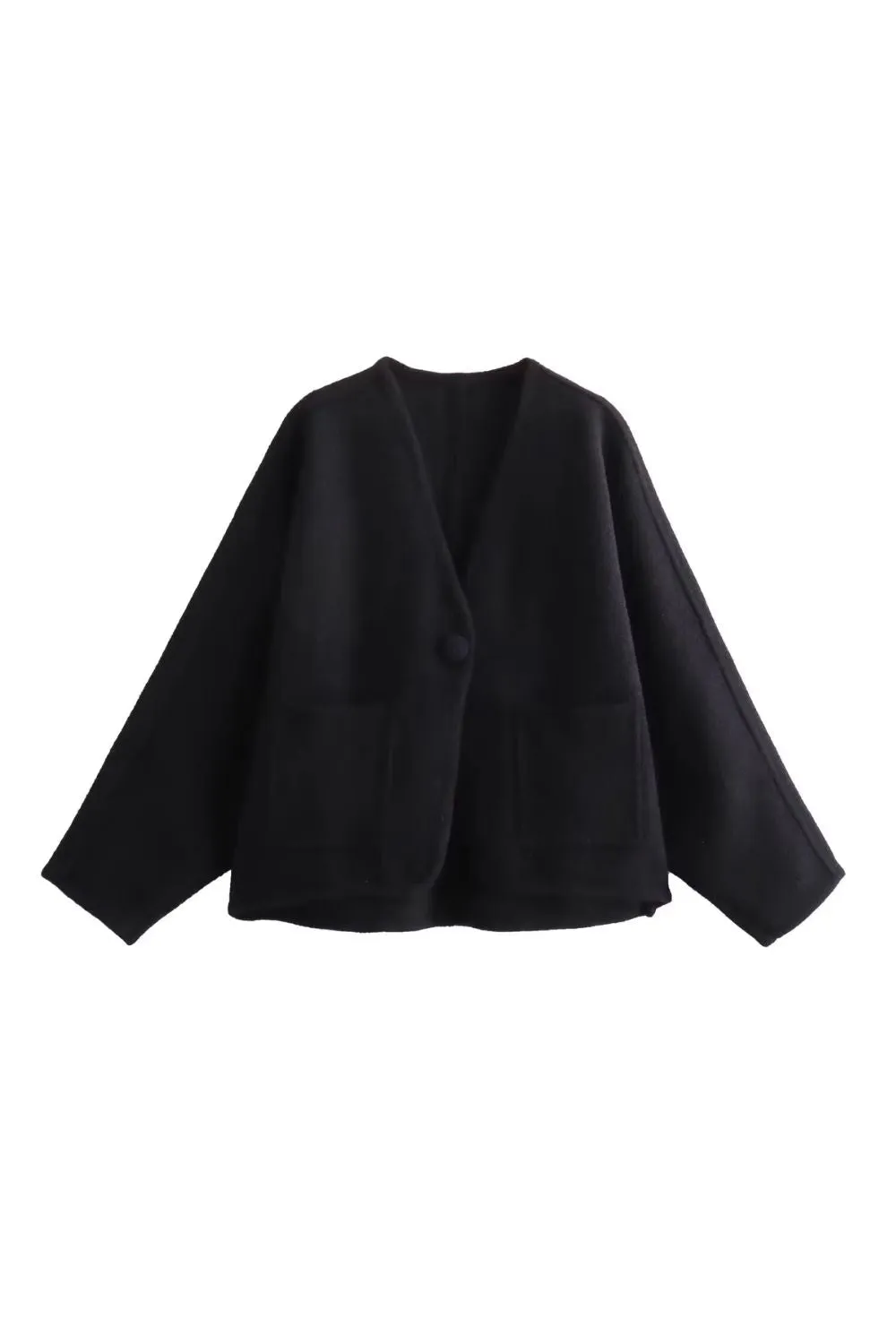 'Shirley' Double-Faced Cashmere Short Coat sold by Goodnight Macaroon product image thumbnail 5
