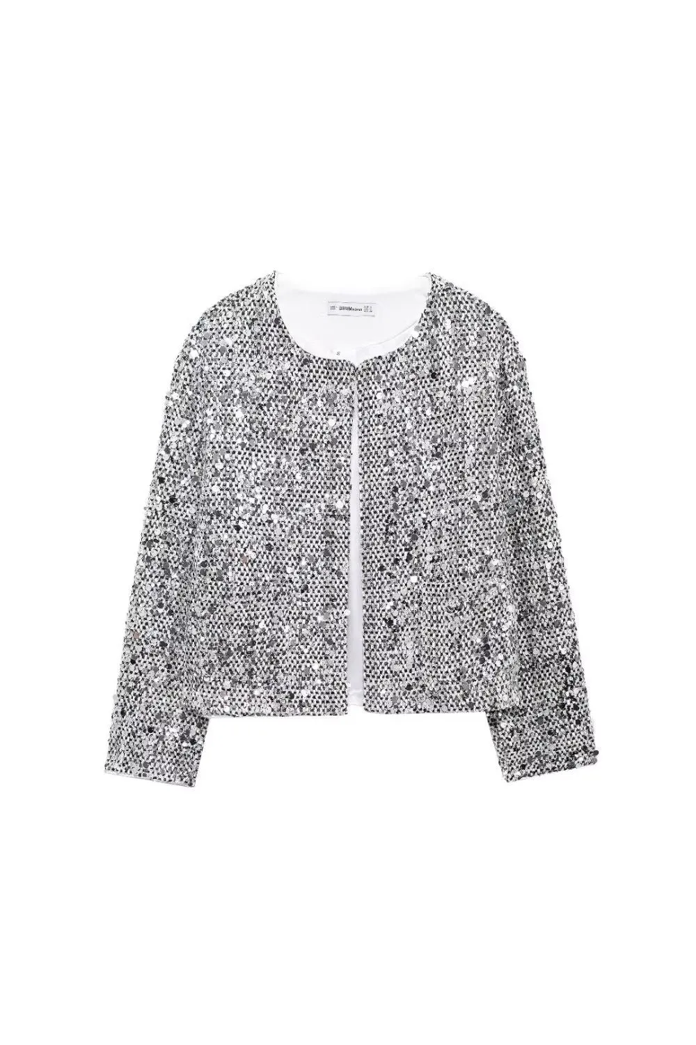 'Mia' Minimalist Versatile Sequin Tweed Jacket sold by Goodnight Macaroon