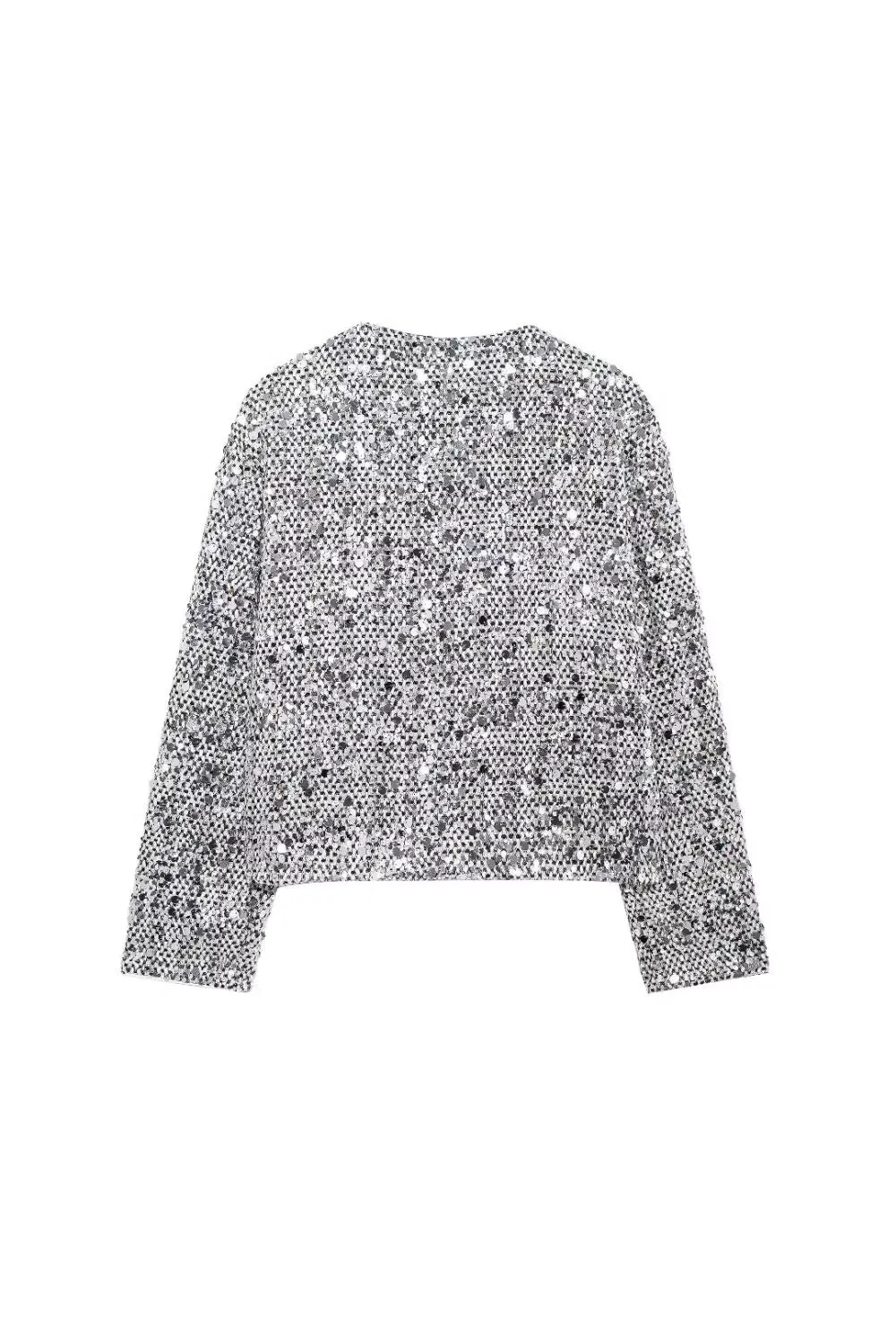 'Mia' Minimalist Versatile Sequin Tweed Jacket sold by Goodnight Macaroon product image thumbnail 2