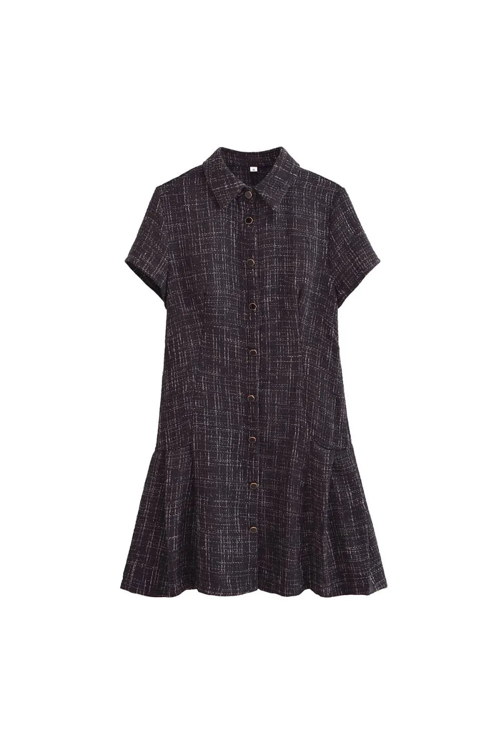‘Zoe’ Stylish Textured Mini Dress sold by Goodnight Macaroon