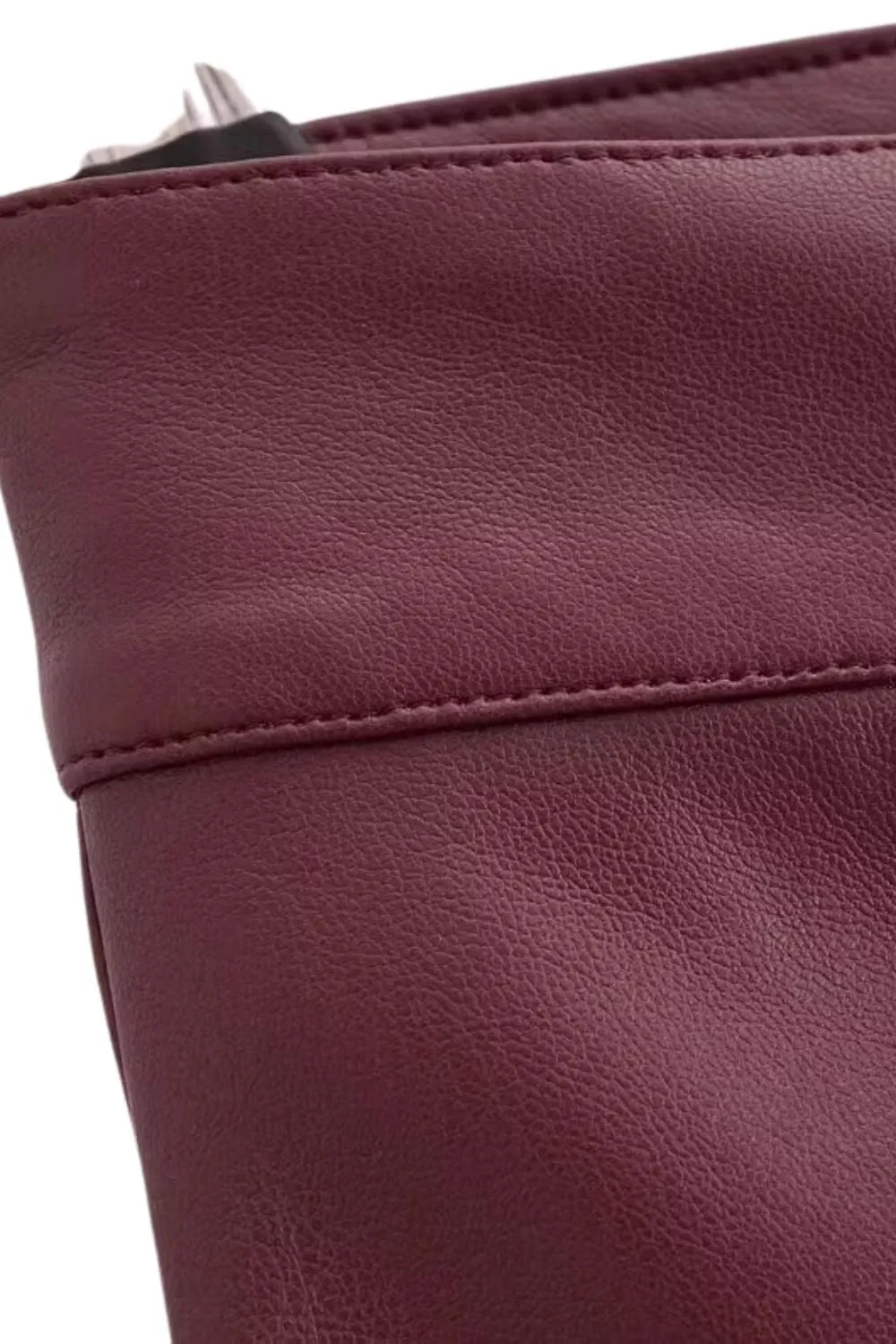 'Riley' Fashion-Forward Leather Patched Palazzo Pants sold by Goodnight Macaroon product image thumbnail 4