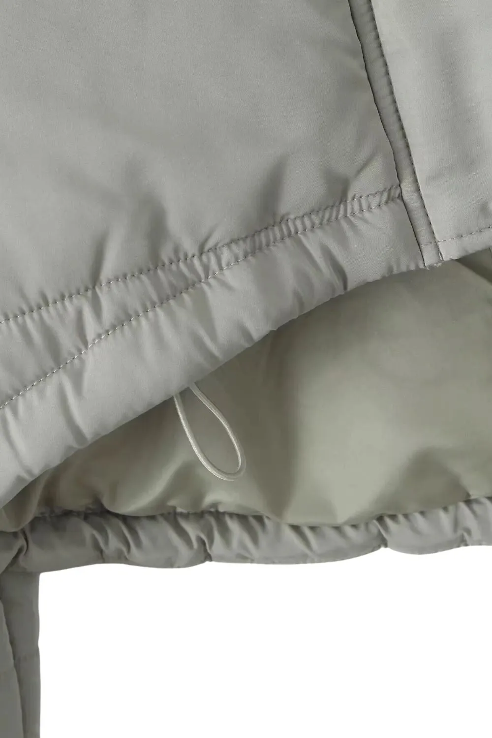 'Victoria' Front-Short, Back-Long Quilted Jacket sold by Goodnight Macaroon product image thumbnail 4