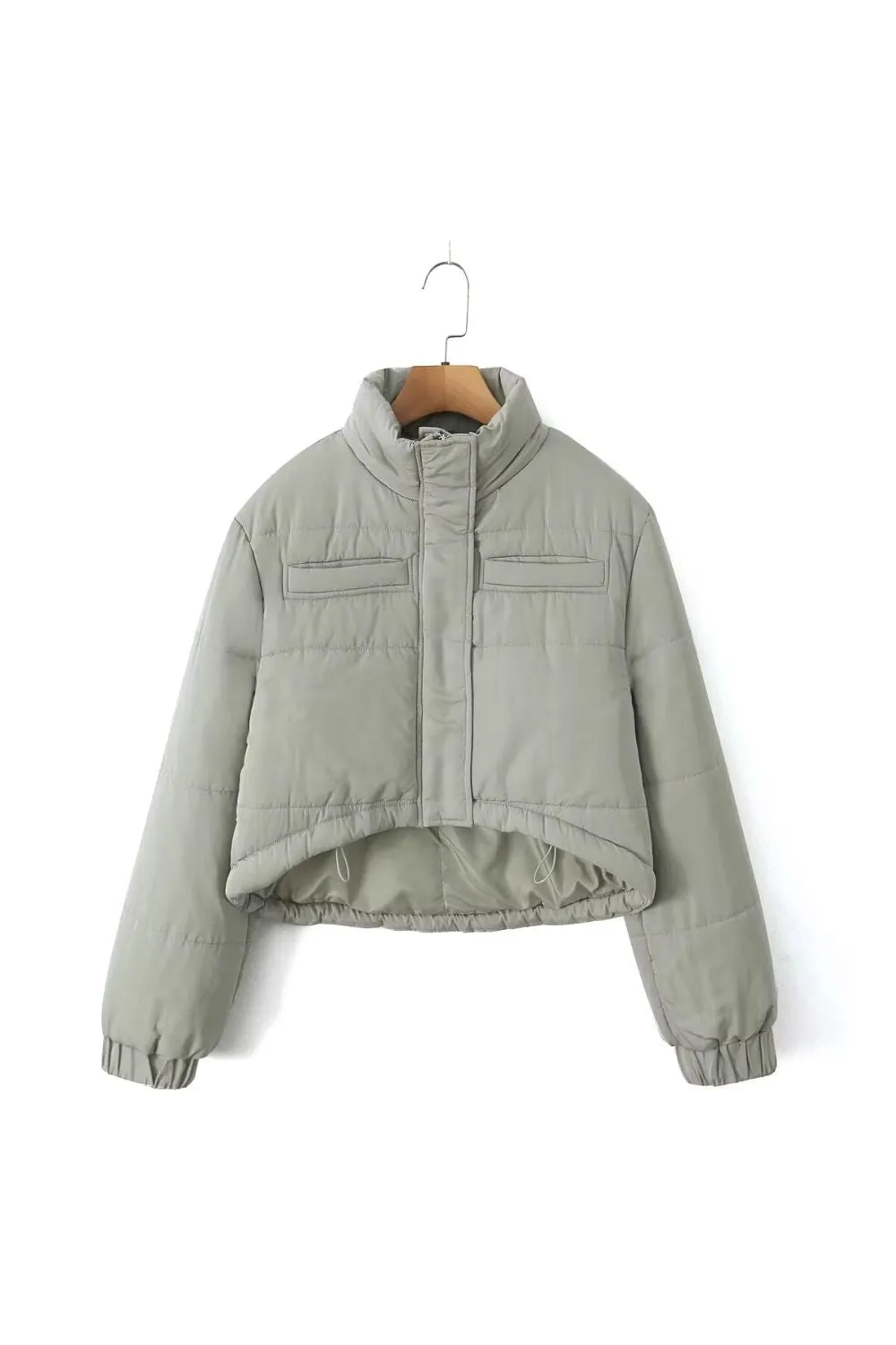 'Victoria' Front-Short, Back-Long Quilted Jacket sold by Goodnight Macaroon