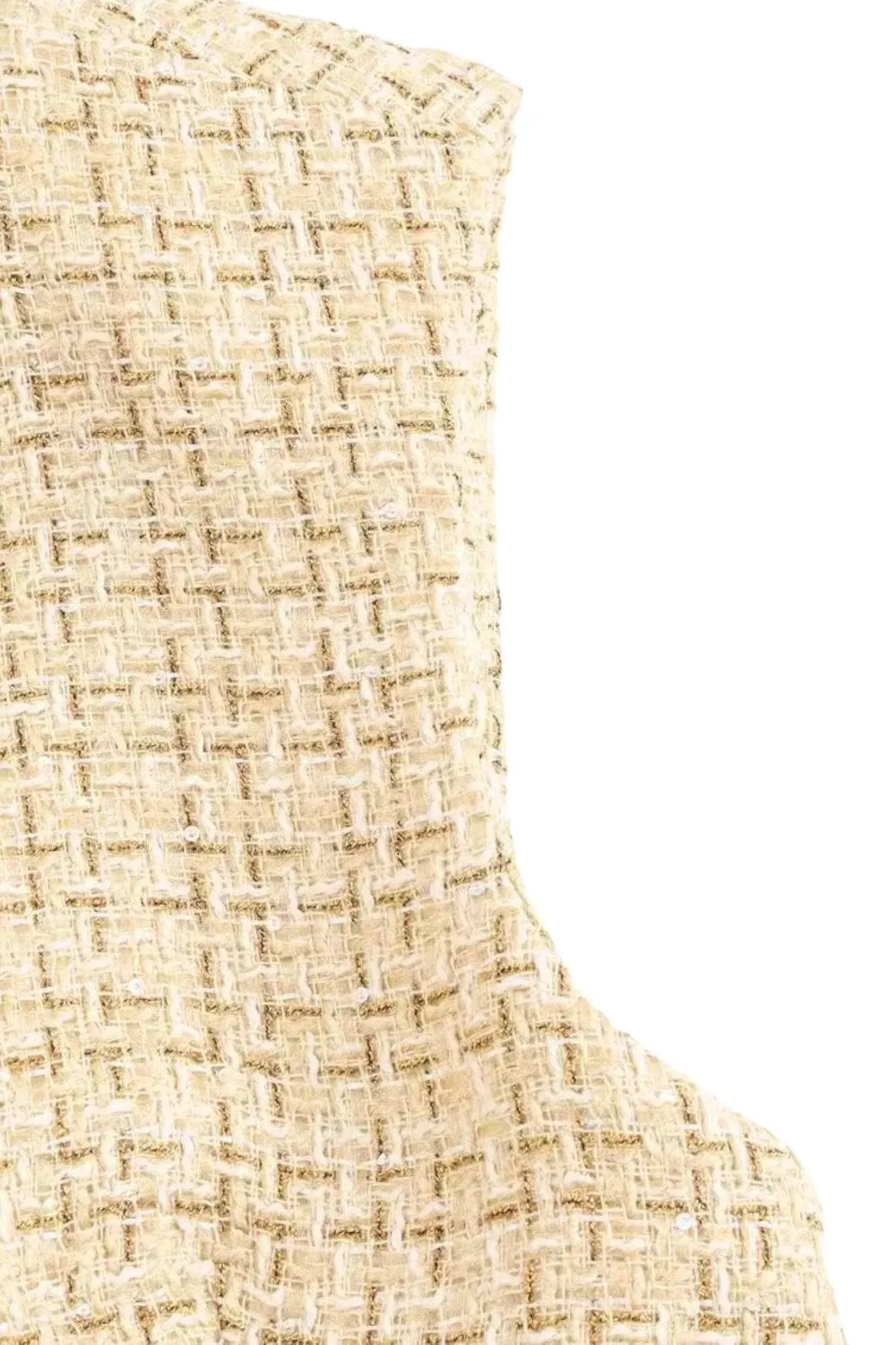 'Emilia' Textured Sleeveless Vest with Belt sold by Goodnight Macaroon product image thumbnail 4