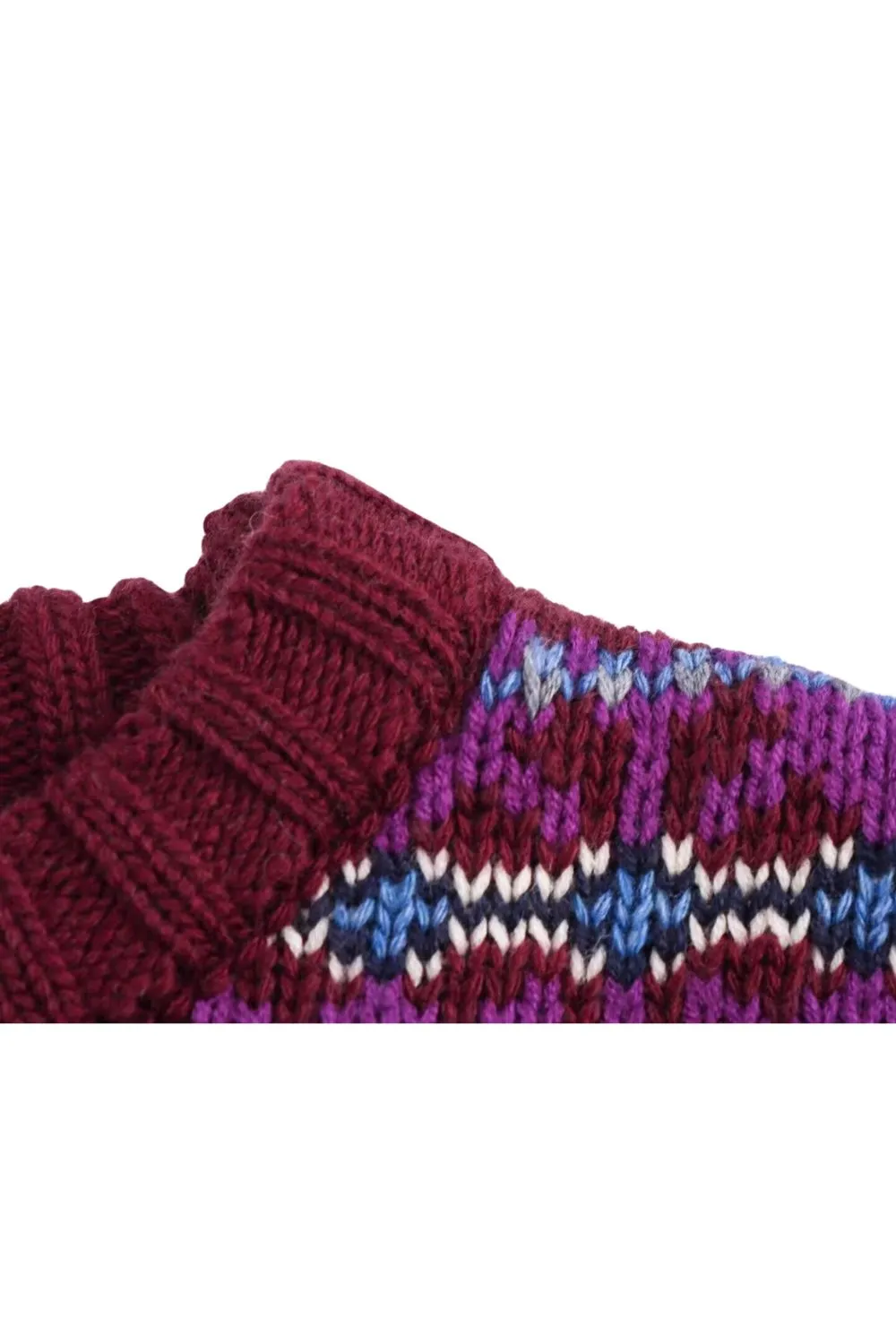 'Naomi' Stylish Jacquard Patchwork Round-Neck Sweater sold by Goodnight Macaroon product image thumbnail 5