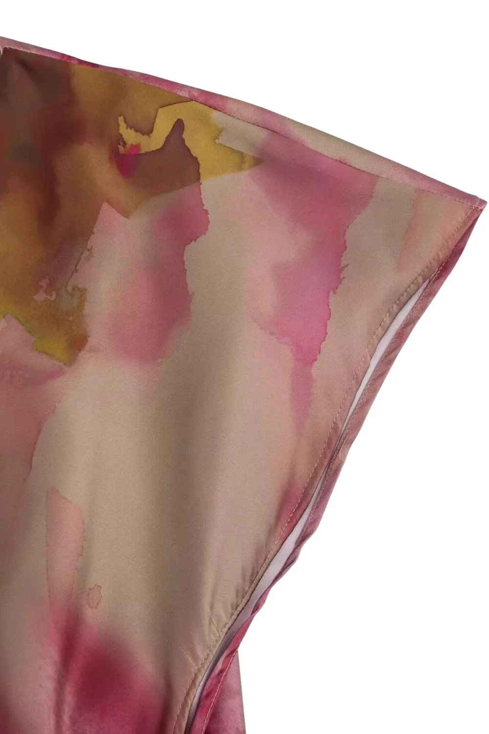'Lucy' Knot-Detail Satin Texture Dress sold by Goodnight Macaroon product image thumbnail 3