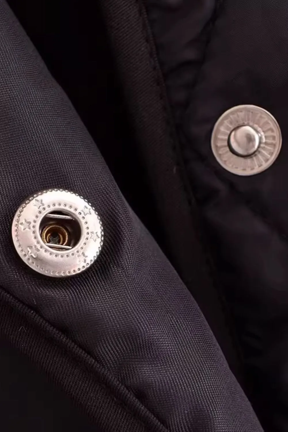 'Ella' Diamond-Quilted Cotton Jacket with Cropped Back sold by Goodnight Macaroon product image thumbnail 4