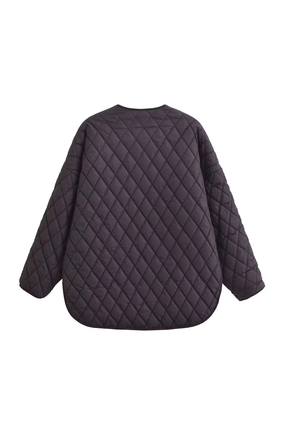 'Ella' Diamond-Quilted Cotton Jacket with Cropped Back sold by Goodnight Macaroon