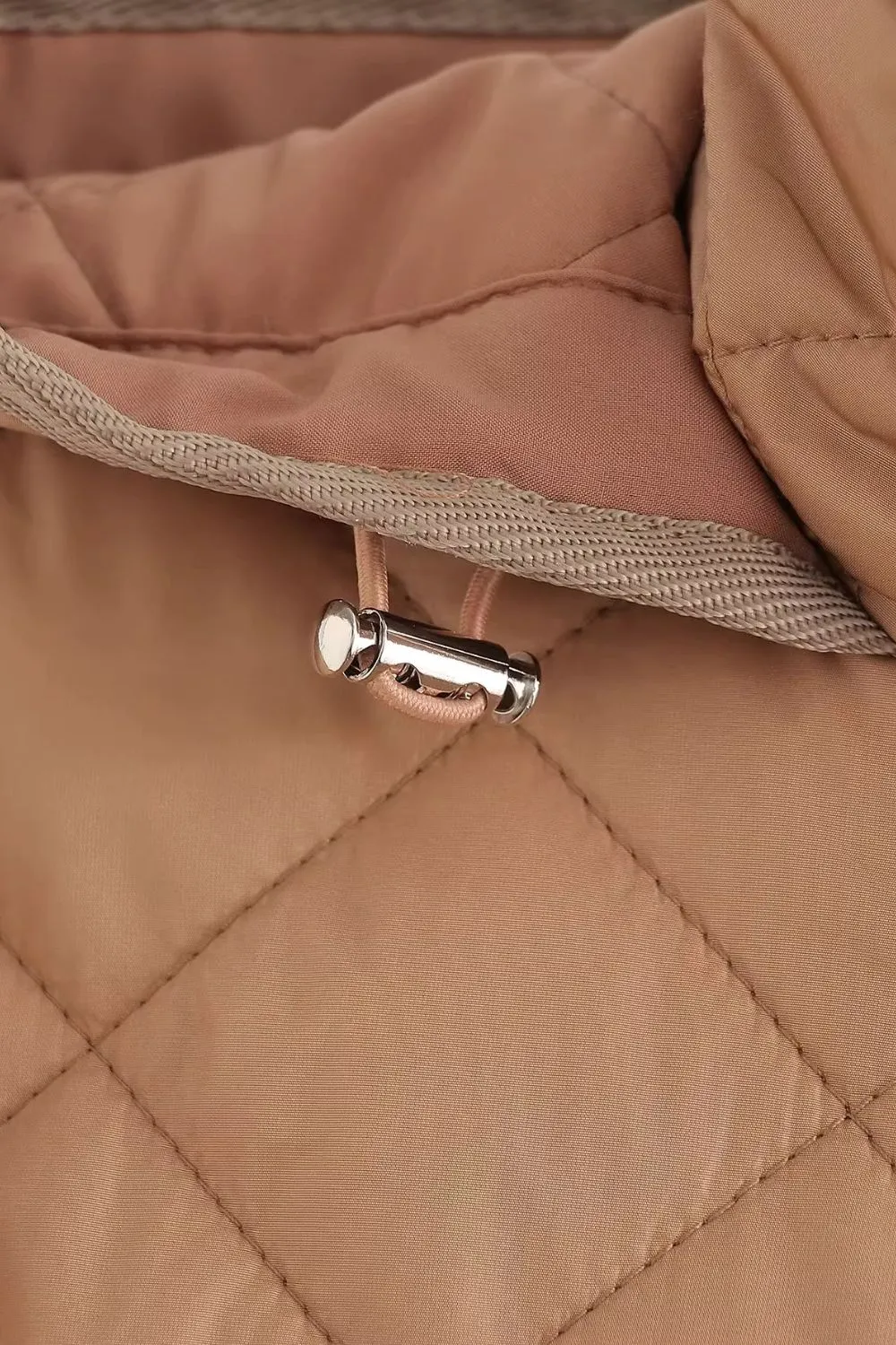 ‘Nora’ Plaid Quilted Hooded Cotton Jacket sold by Goodnight Macaroon product image thumbnail 4