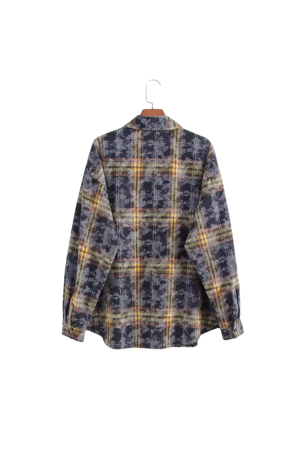 'Lily' Plaid Shirt with Tie-Dye Accents sold by Goodnight Macaroon product image thumbnail 2