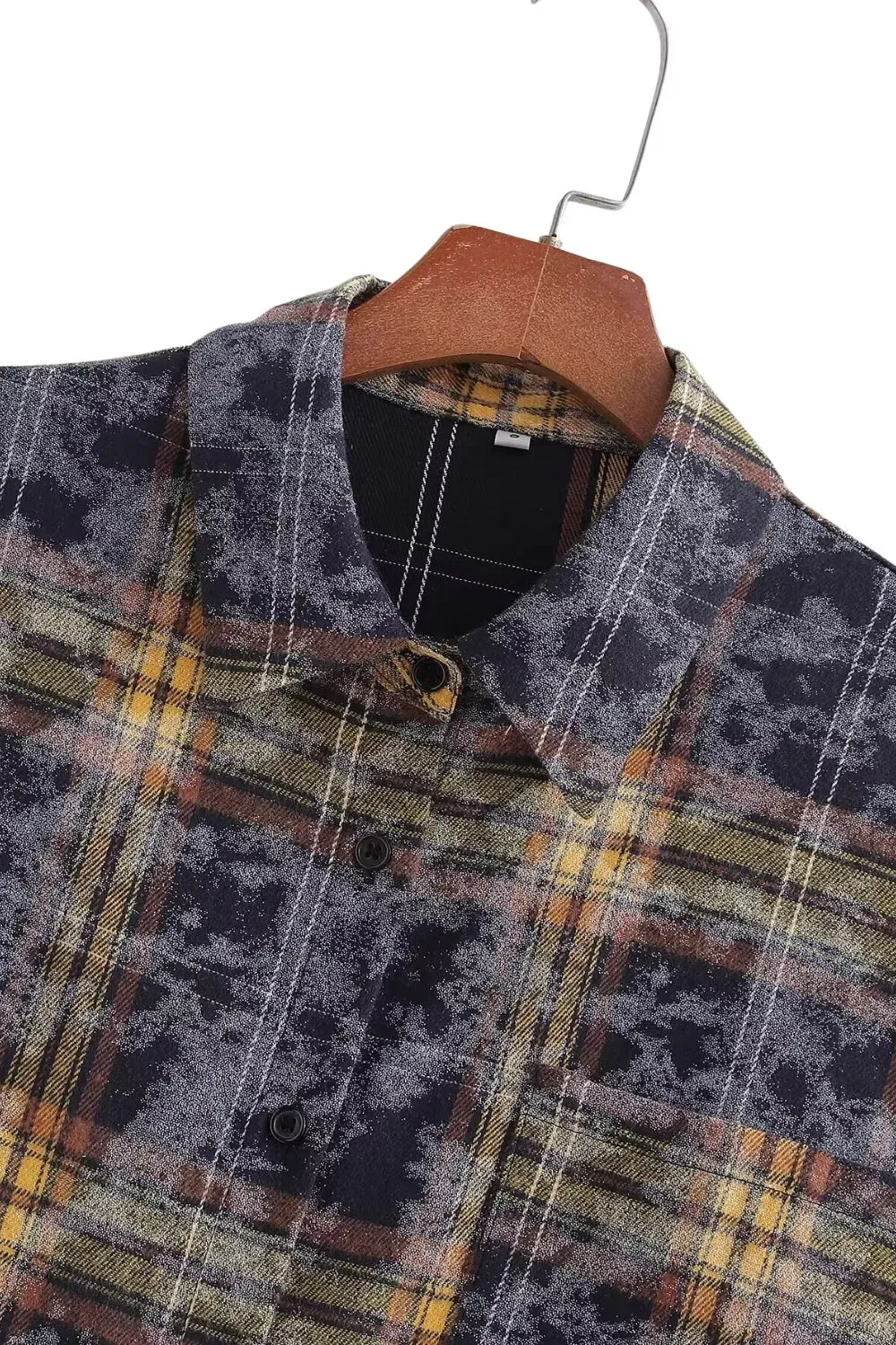 'Lily' Plaid Shirt with Tie-Dye Accents sold by Goodnight Macaroon product image thumbnail 3