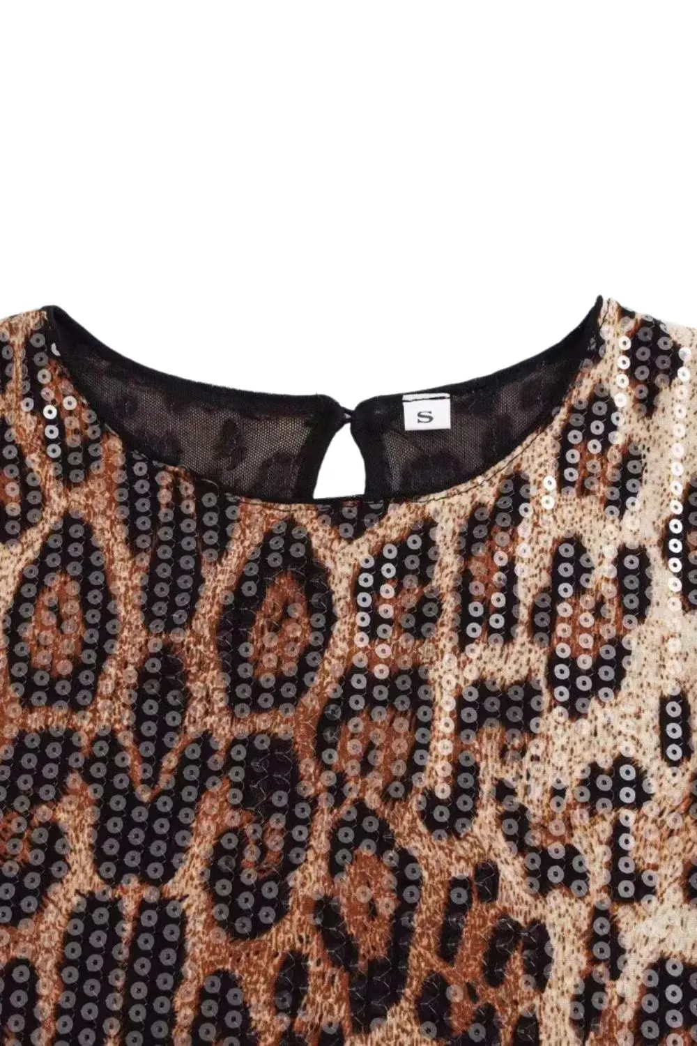 'Ellie' Fitted Snake-Print Sequin Pencil Dress sold by Goodnight Macaroon product image thumbnail 3