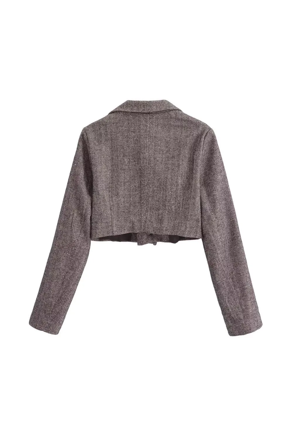 'Camila' Gray One-Button Short Suit & Skirt Set sold by Goodnight Macaroon product image thumbnail 3