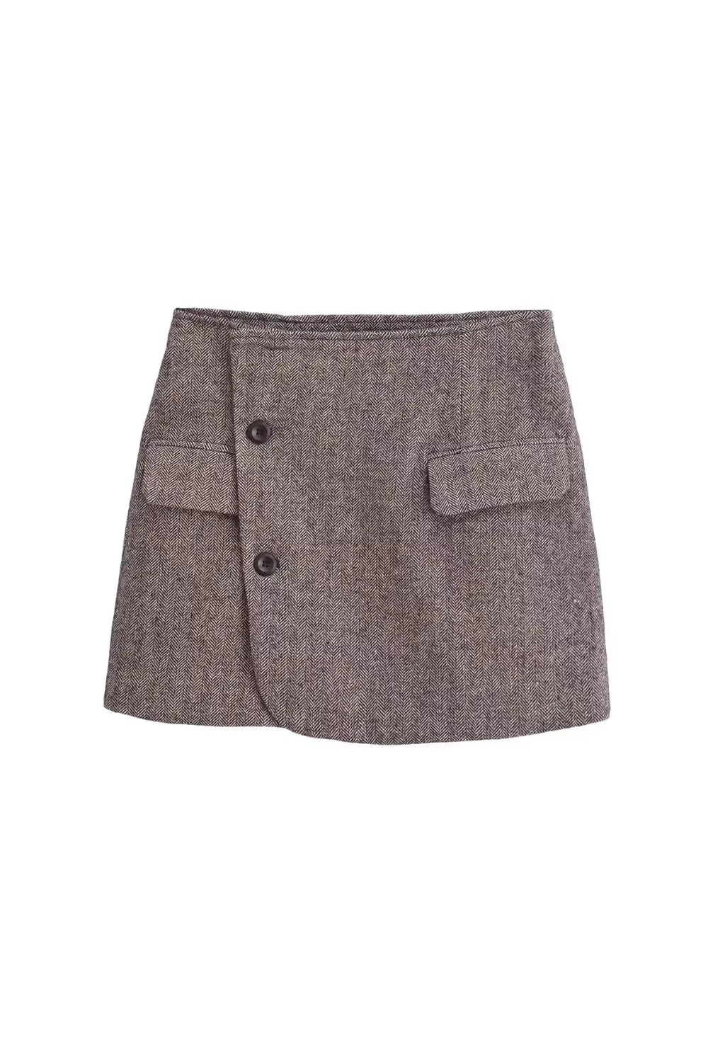 'Camila' Gray One-Button Short Suit & Skirt Set sold by Goodnight Macaroon product image thumbnail 4