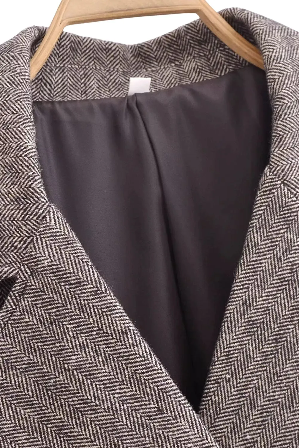 'Sofia' Autumn/Winter Collared Grey Short Coat sold by Goodnight Macaroon product image thumbnail 4