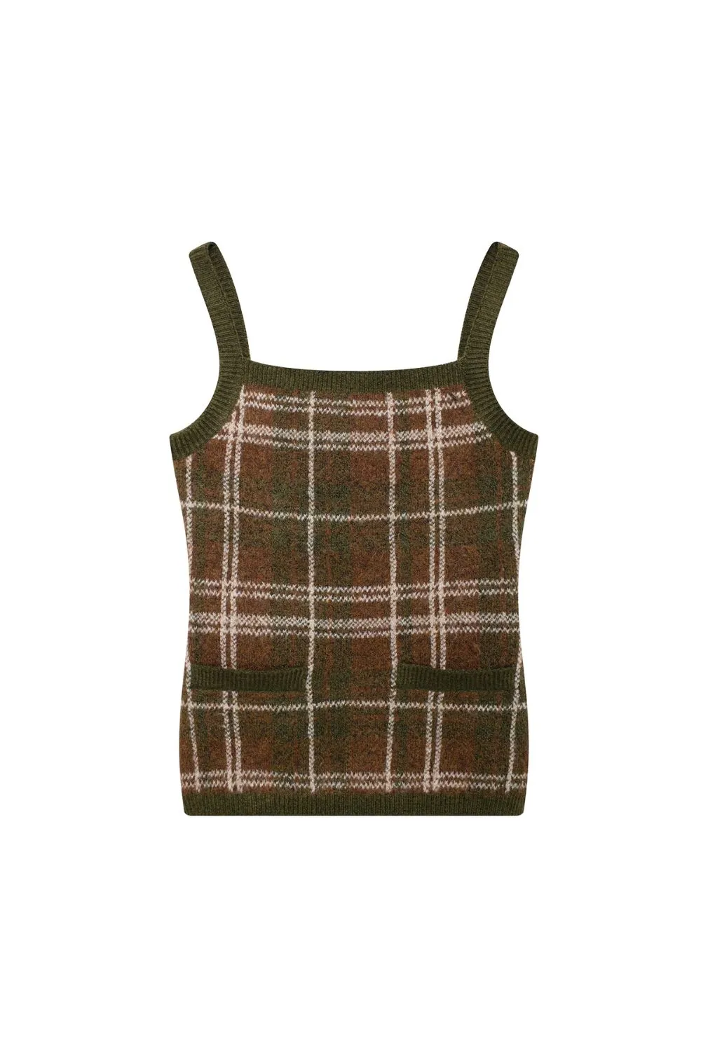 'Elizabeth' Plaid Knit Cardigan & Tank Top Set (Sold Separately) sold by Goodnight Macaroon product image thumbnail 4