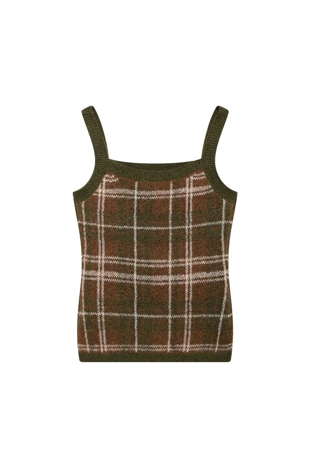 'Elizabeth' Plaid Knit Cardigan & Tank Top Set (Sold Separately) sold by Goodnight Macaroon product image thumbnail 5