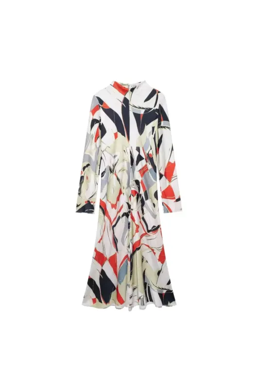 'Emily' Minimalist Printed Midi Dress sold by Goodnight Macaroon