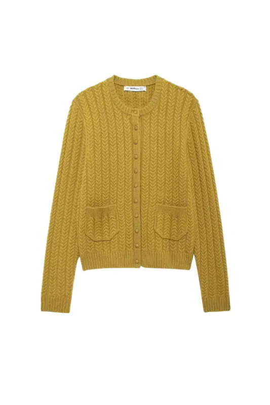 'Chloe' Cabled Knit Sweater Coat sold by Goodnight Macaroon