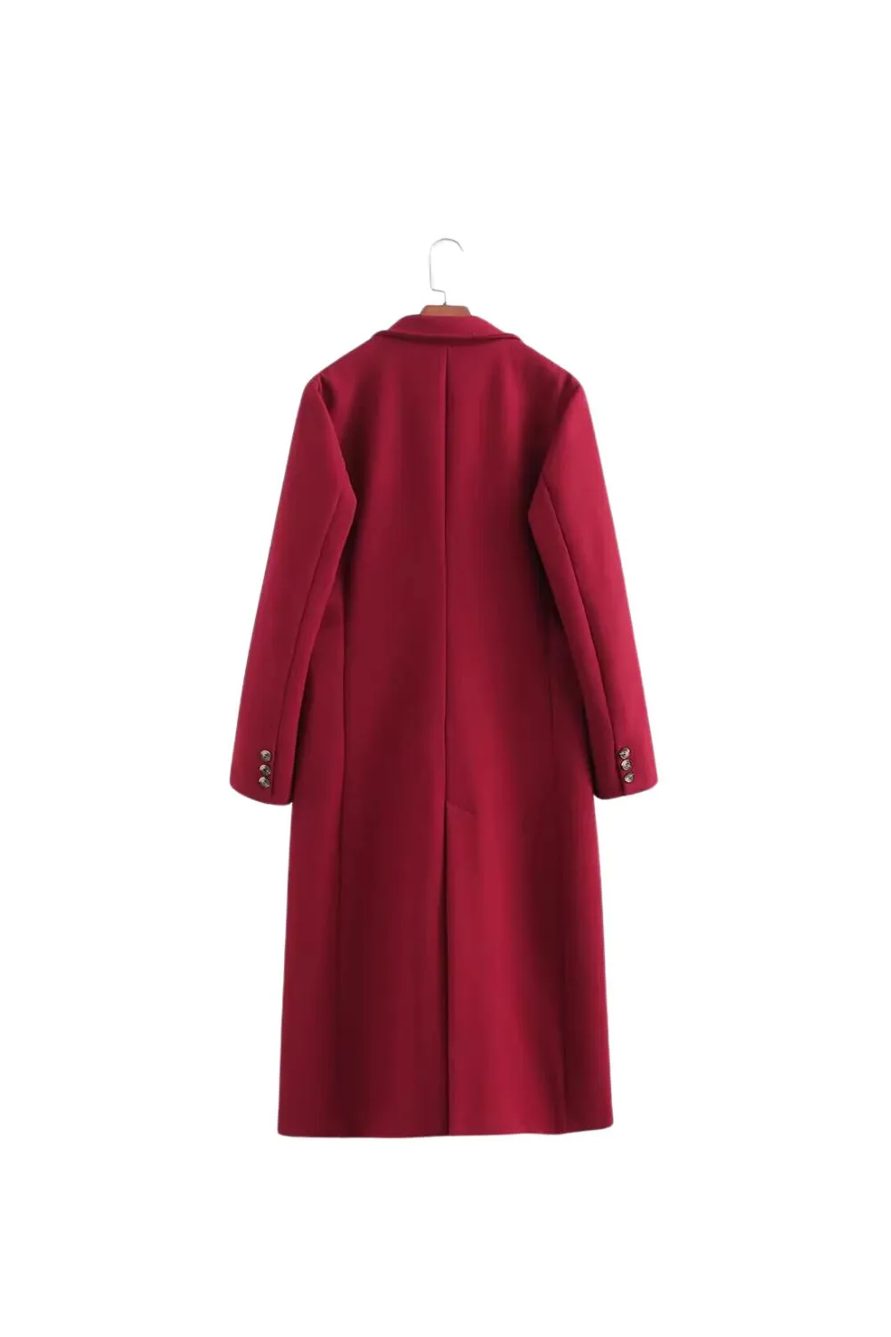 'Violet' Ankle-Length Ankle-Grazing Red Sweater Coat sold by Goodnight Macaroon product image thumbnail 2