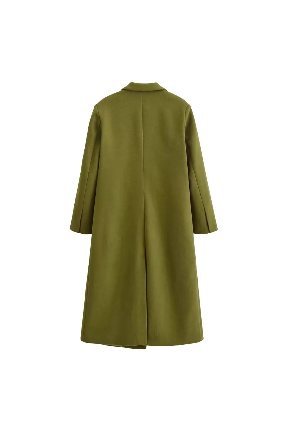 'Kinsley' Long Woolen Long-Sleeve Overcoat sold by Goodnight Macaroon product image thumbnail 2