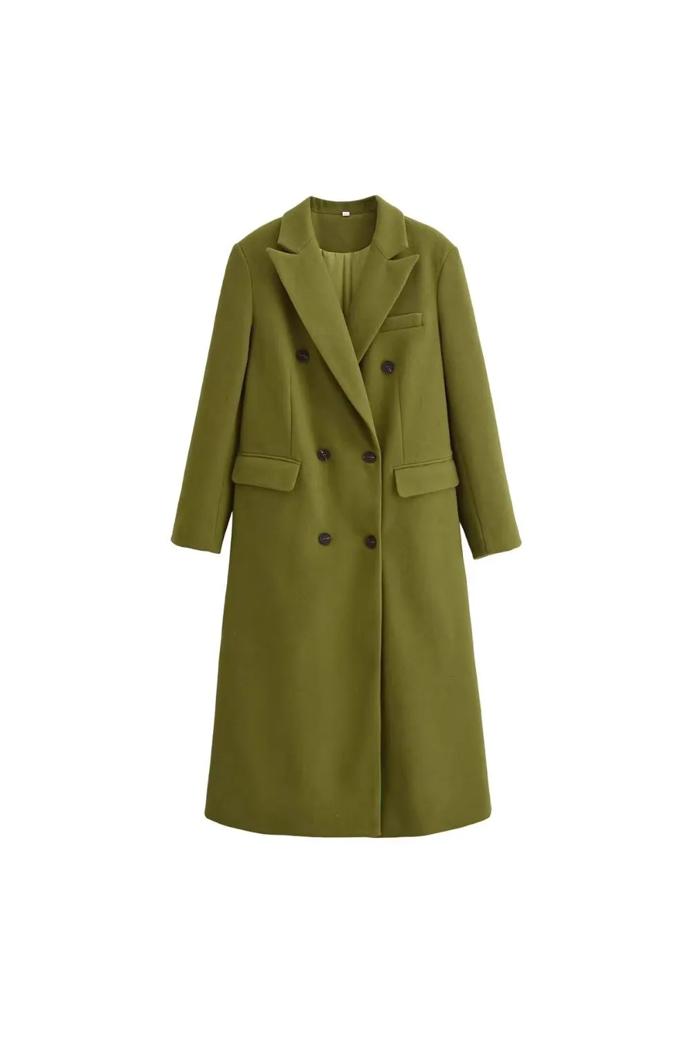 'Kinsley' Long Woolen Long-Sleeve Overcoat sold by Goodnight Macaroon
