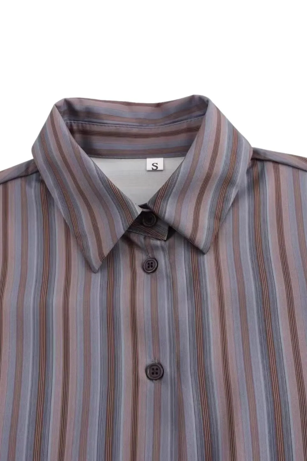 ‘Claire’ Casual Striped Long Sleeve Shirt sold by Goodnight Macaroon product image thumbnail 3