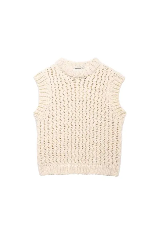 'Aaliyah' Textured Knit Vest sold by Goodnight Macaroon